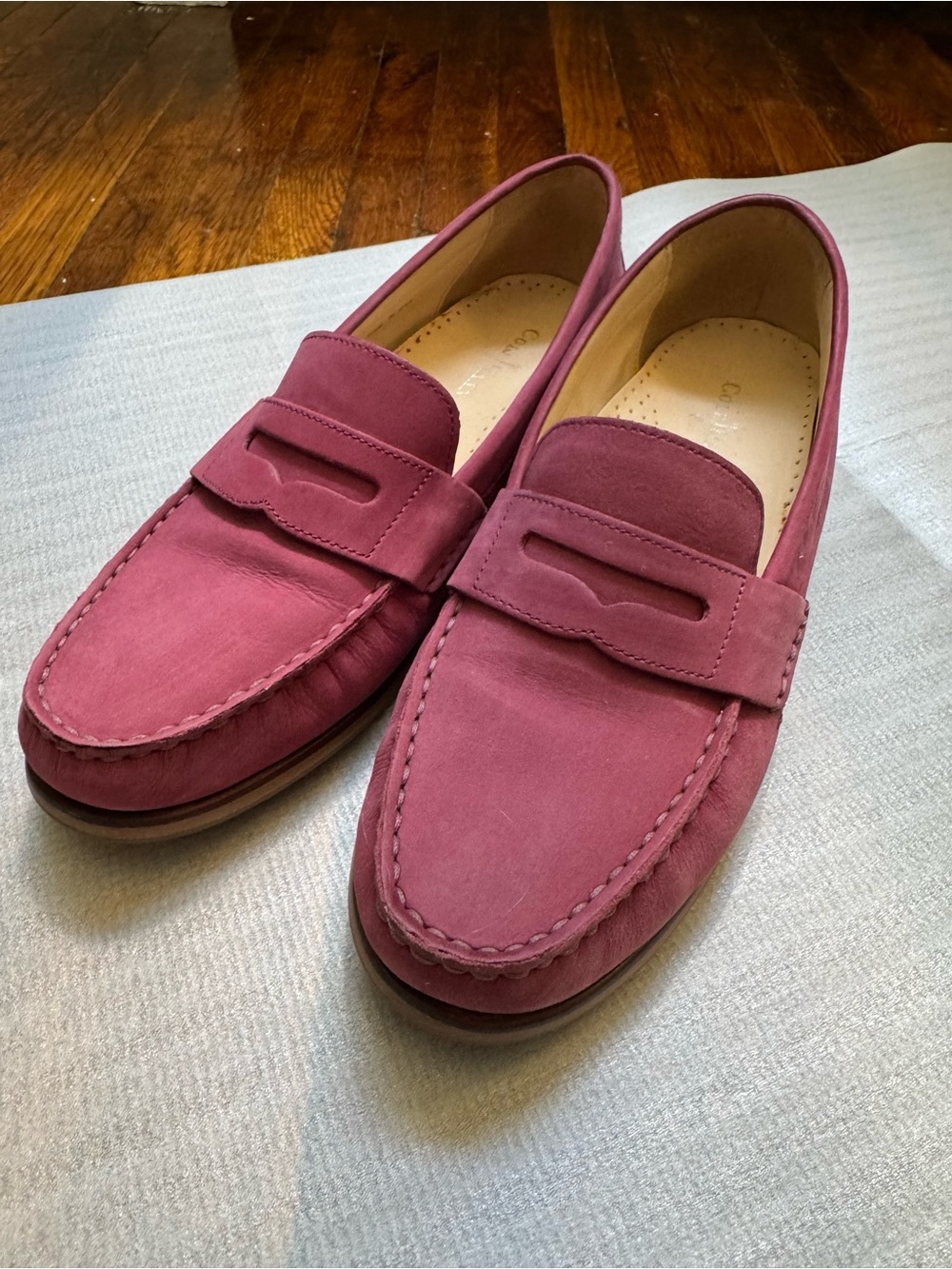 Cole Haan Women's Suede Loafers in Fushia Pink